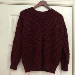 TOPSHOP size US 4 wine sweater